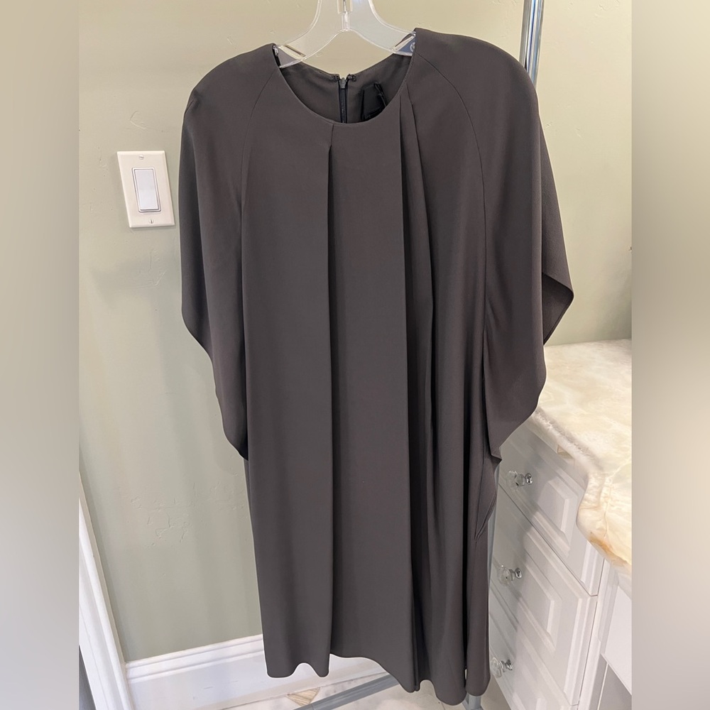 Vera Wang Charcoal Midi Dress - Size 2